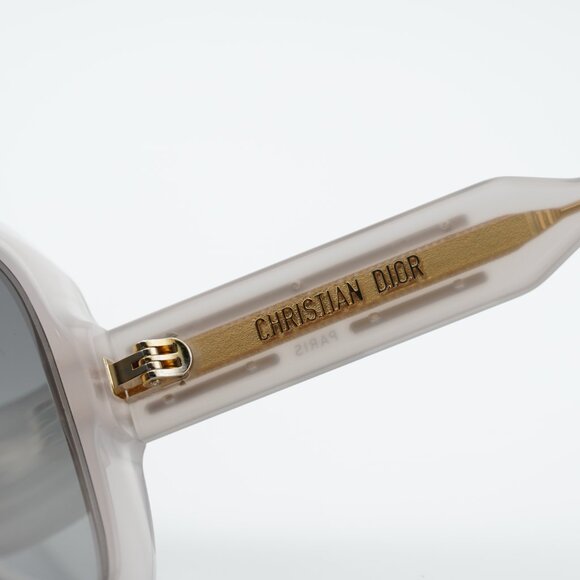 Dior DIORSIGNATURE S11I 78A1 Sunglasses Beige Square Frame, Smoke Lenses main image 8